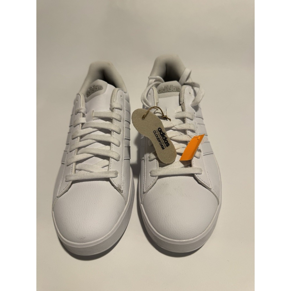 Adidas Grand Court 2.0 Cloudform Men's Shoes Triple White Size 10